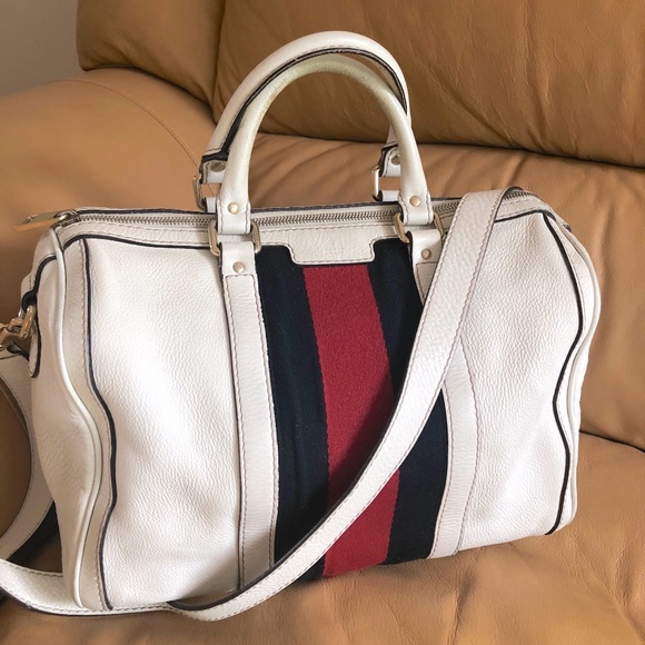 Gucci Bags Web Original Boston Leather Bag Poshmark